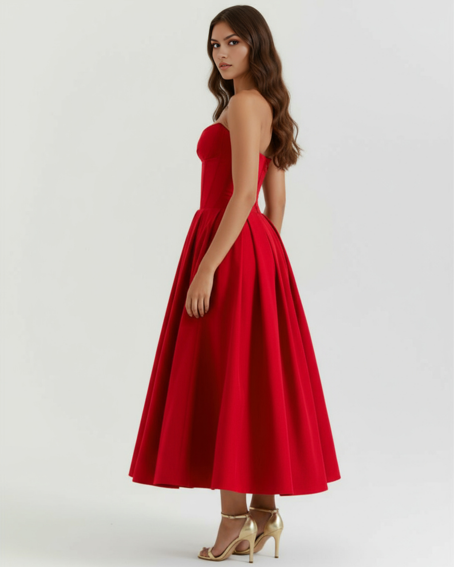 Ava Cocktail Dress | Sculpted Bodice, Voluminous Skirt, Soft Fabric 6