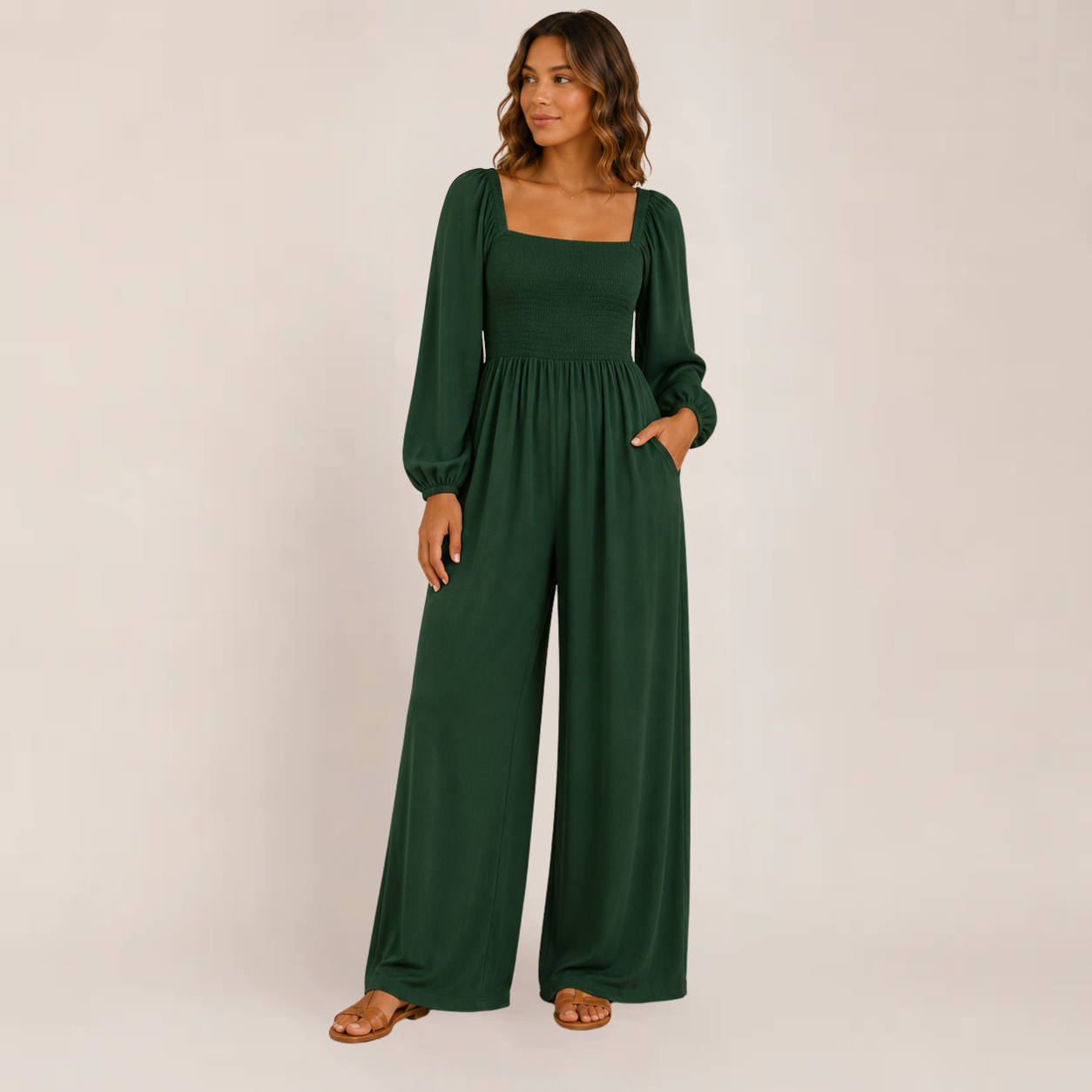 Kisha Black Jumpsuit | Wide Leg, Relaxed Fit for Women