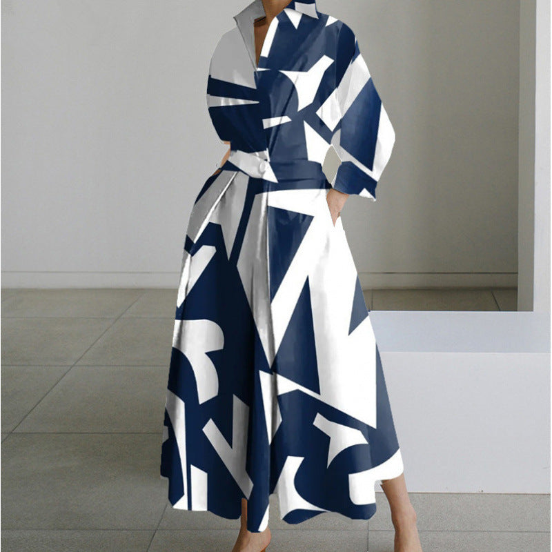 Sofia Maxi Dress | Elegant Front Wrap, Collared Design 13