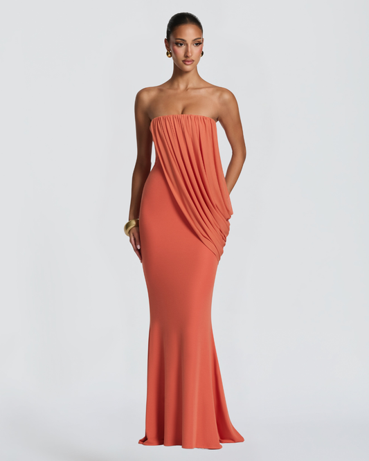 Vera Maxi Dress | Soft Modal Jersey, Strapless Wedding Guest Dress