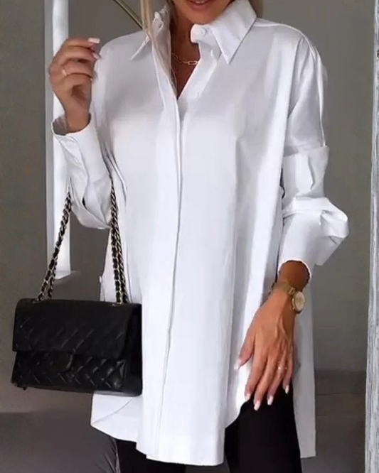 Waverly Women's Blouse | Relaxed Fit, Lightweight Polyester, White