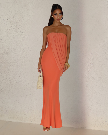 Vera Maxi Dress | Soft Modal Jersey, Strapless Wedding Guest Dress