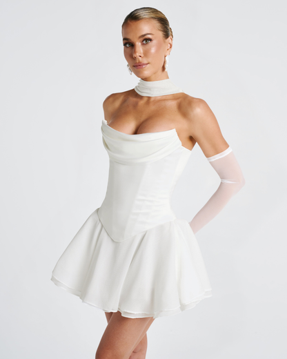 Calia Corset Top | Luxe Satin, Strapless Design