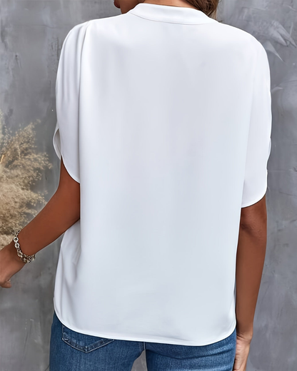 Diana V-Neck Blouse | Lightweight, Versatile Design for Women