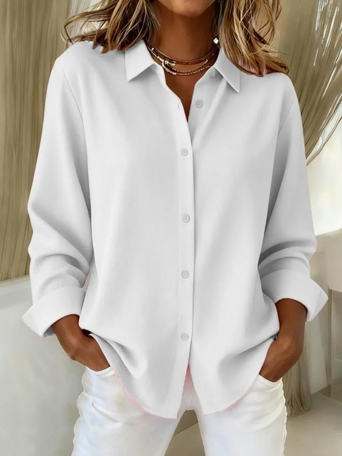 Aelene White Blouse | Lightweight, Relaxed Fit, Plus Size Available 4
