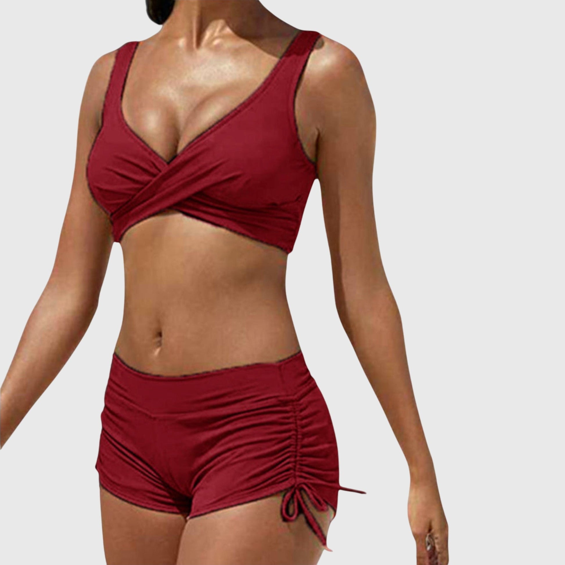 Aida Camo Bikini Sets | Sporty Fit, Stretch Polyester Swimwear for Women 4