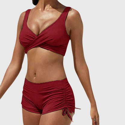 Aida Camo Bikini Sets | Sporty Fit, Stretch Polyester Swimwear for Women 4