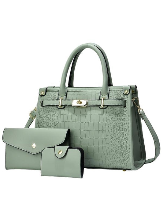 Alera Crossbody Handbag | Crocodile Embossed, Spacious Design 0