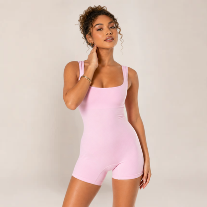 Sleek Shapewear Jumpsuit | Elegant Black, All-Day Comfort for Women