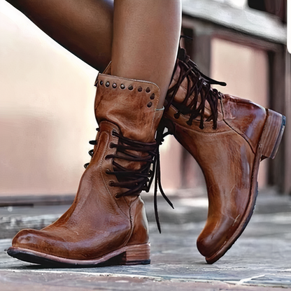 Alora Mid-Calf Boots | Premium Faux Leather 0