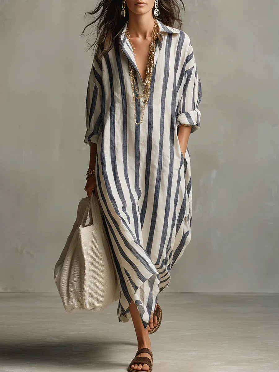 Alyra Linen Shirt Dress | Lightweight, Relaxed Fit 0