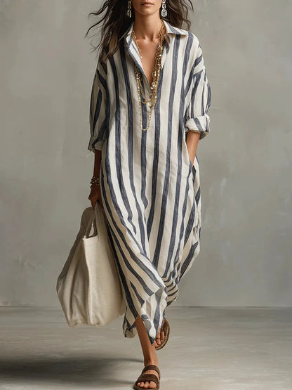 Alyra Linen Shirt Dress | Lightweight, Relaxed Fit 0