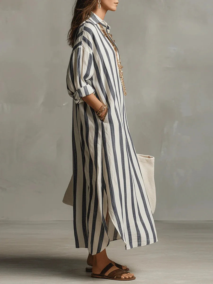 Alyra Linen Shirt Dress | Lightweight, Relaxed Fit 1