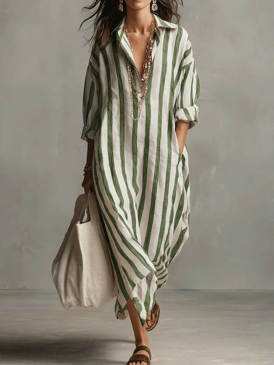 Alyra Linen Shirt Dress | Lightweight, Relaxed Fit 4