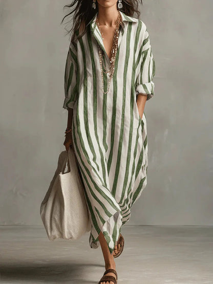 Alyra Linen Shirt Dress | Lightweight, Relaxed Fit 4