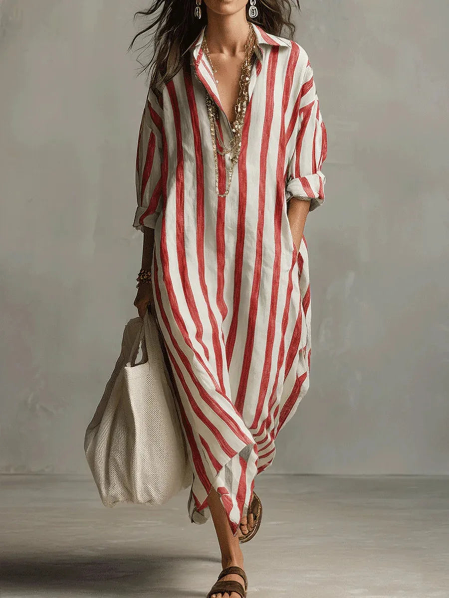 Alyra Linen Shirt Dress | Lightweight, Relaxed Fit 5