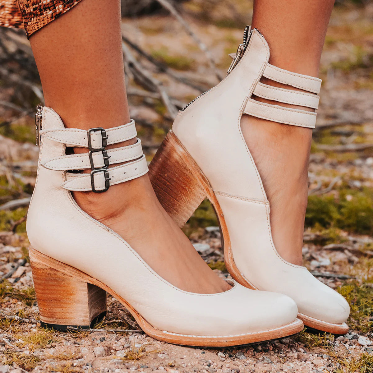 Aubrey Ankle Shoes | Durable Faux Leather, Block Heel 5