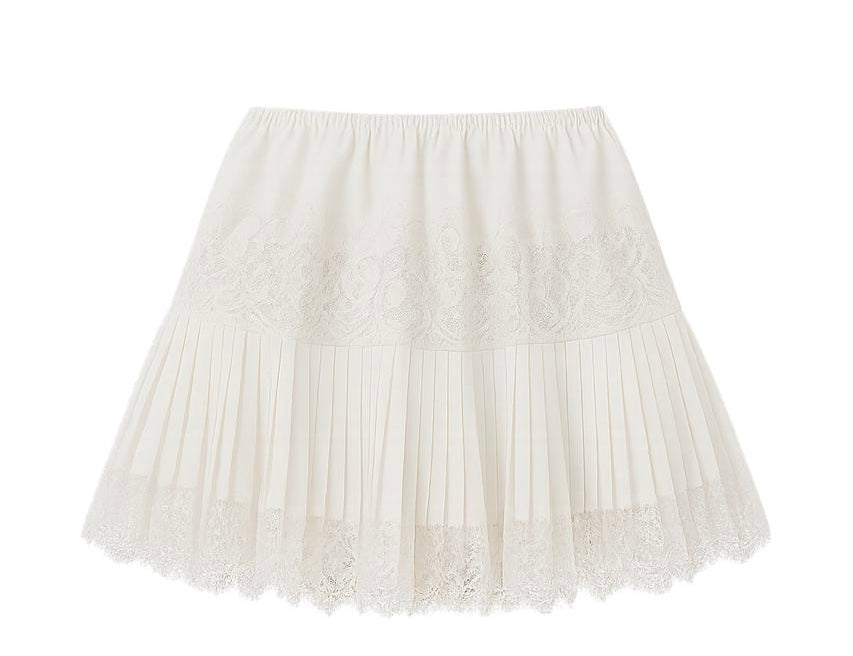 Aurelia Lace Skirt | Ivory, Flattering Mini Silhouette 2
