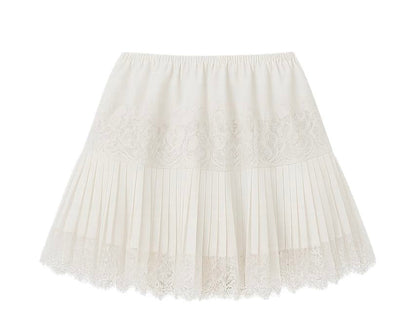 Aurelia Lace Skirt | Ivory, Flattering Mini Silhouette 2