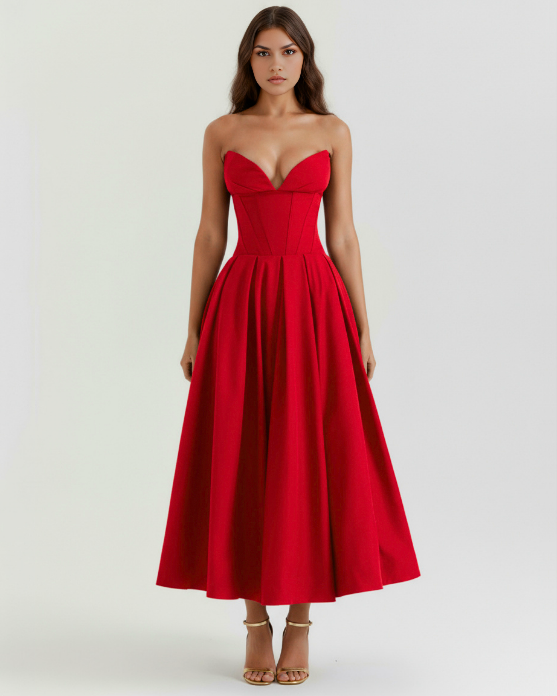 Ava Cocktail Dress | Sculpted Bodice, Voluminous Skirt, Soft Fabric 3