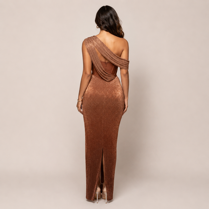Ava Luxe Dress | Asymmetrical One-Shoulder, Bodycon Fit
