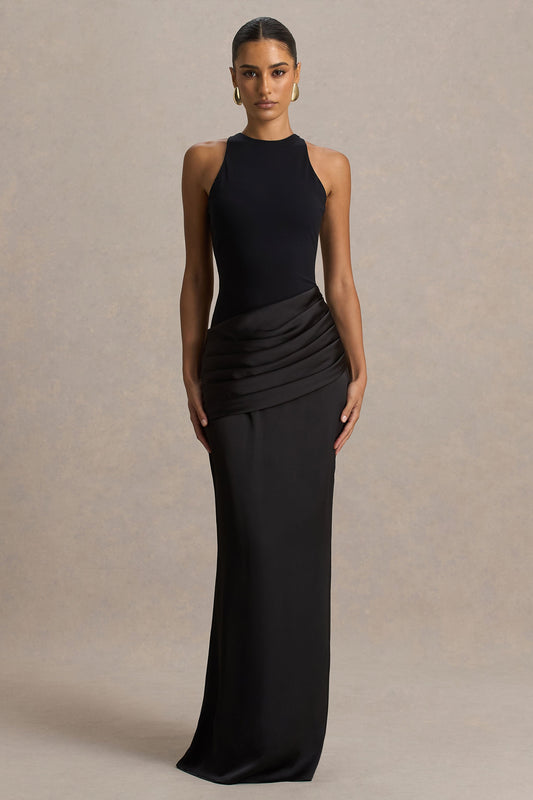 Ava Maxi Dress | Premium Jersey and Satin 0