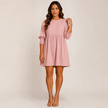 Cess Women's Dress | Casual Loose Fit Mini Summer Dress