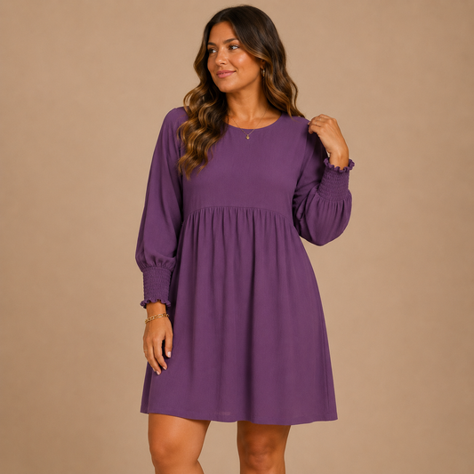 Cess Women's Dress | Casual Loose Fit Mini Summer Dress