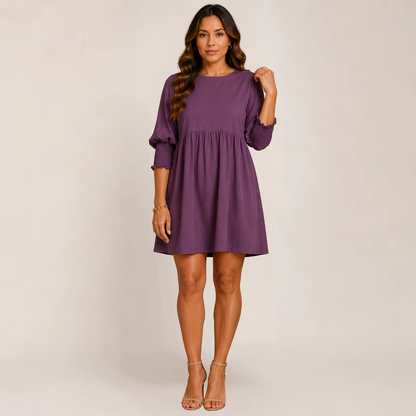Cess Women's Dress | Casual Loose Fit Mini Summer Dress