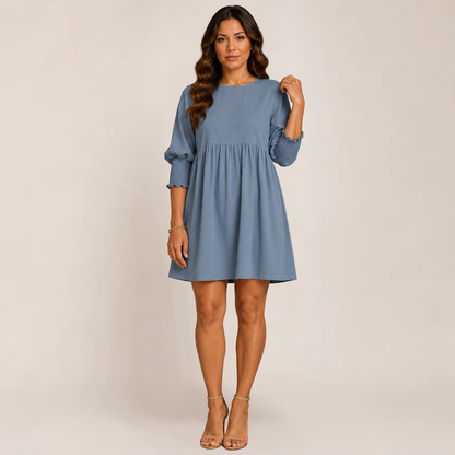 Cess Women's Dress | Casual Loose Fit Mini Summer Dress