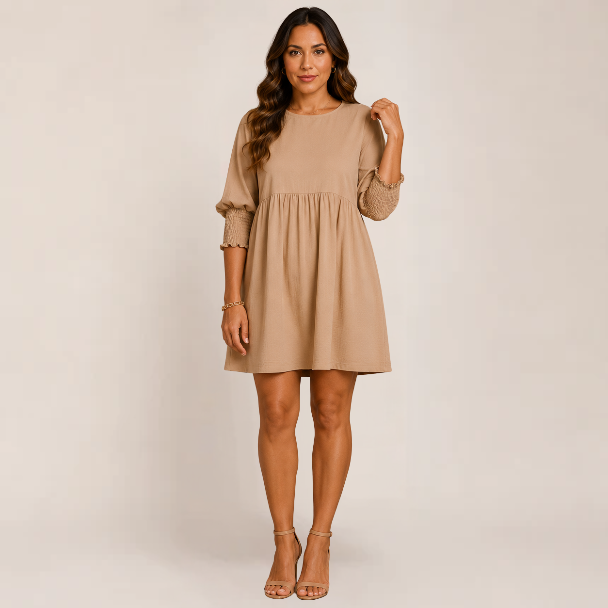 Cess Women's Dress | Casual Loose Fit Mini Summer Dress