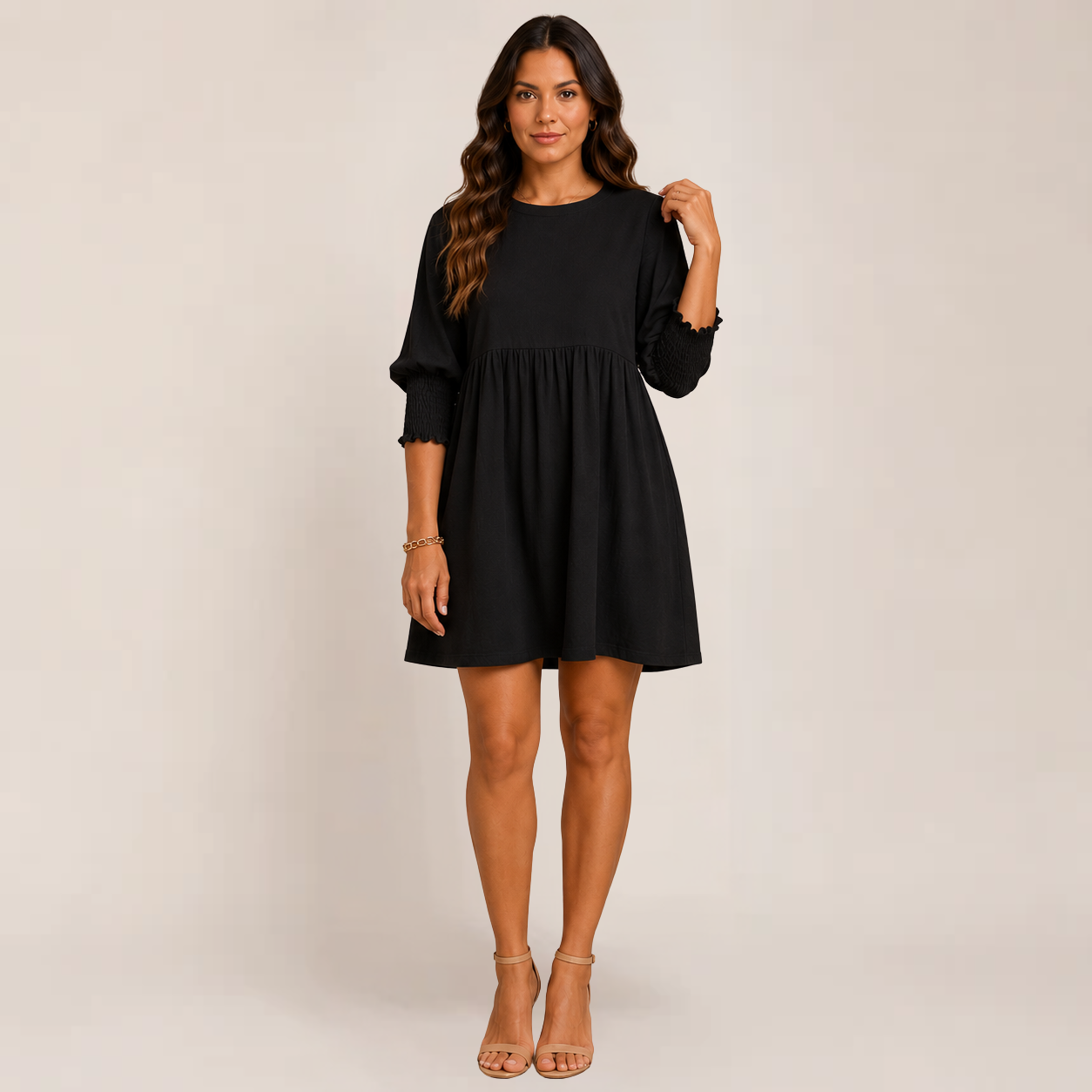 Cess Women's Dress | Casual Loose Fit Mini Summer Dress
