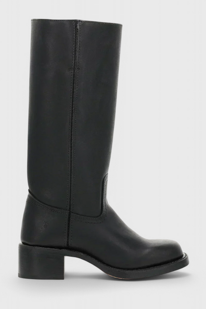 Cleo Tall Boots | PU Leather, Cushioned Insole 1