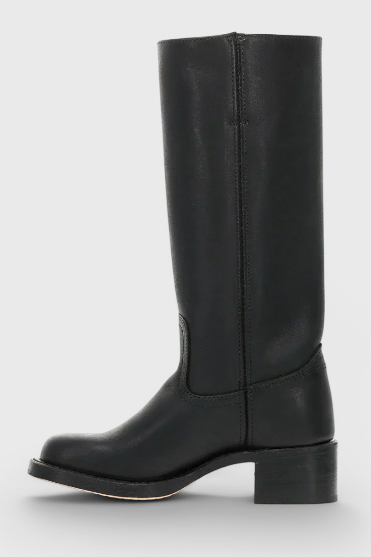 Cleo Tall Boots | PU Leather, Cushioned Insole 2