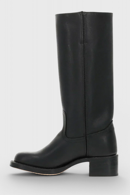 Cleo Tall Boots | PU Leather, Cushioned Insole 2