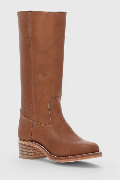 Cleo Tall Boots | PU Leather, Cushioned Insole 4