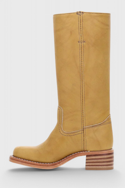 Cleo Tall Boots | PU Leather, Cushioned Insole 7