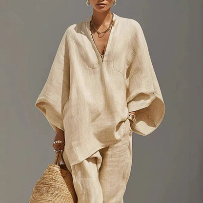 Cora Linen Matching Set | Lightweight, Breathable Fabric 1