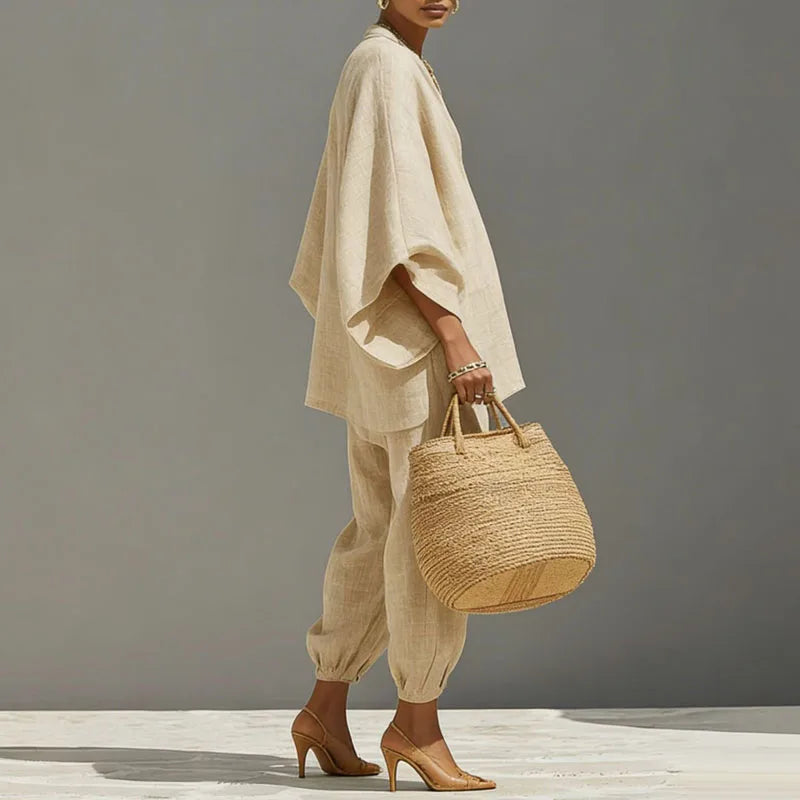 Cora Linen Matching Set | Lightweight, Breathable Fabric 4