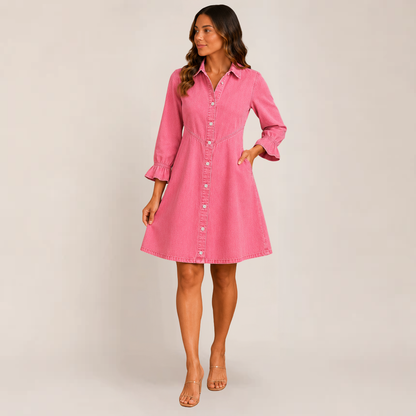Cory Mini Dress | Collared Puff Sleeve, Casual Summer Style, Plus Size Available