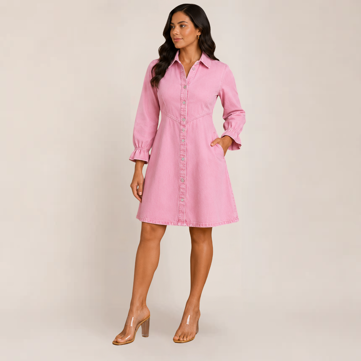 Cory Mini Dress | Collared Puff Sleeve, Casual Summer Style, Plus Size Available
