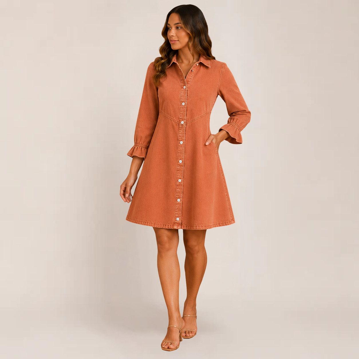 Cory Mini Dress | Collared Puff Sleeve, Casual Summer Style, Plus Size Available