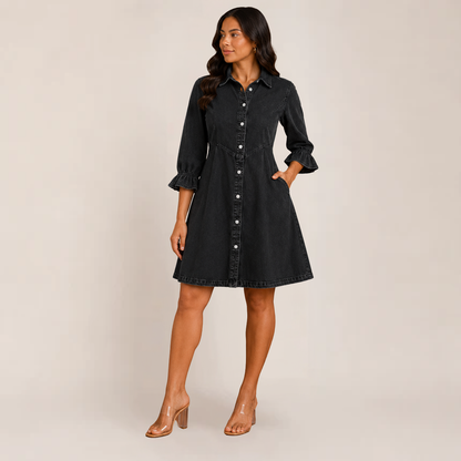 Cory Mini Dress | Collared Puff Sleeve, Casual Summer Style, Plus Size Available