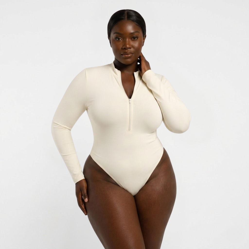 Diva Shapewear Bodysuit | High-Stretch, Adjustable Deep V Neckline