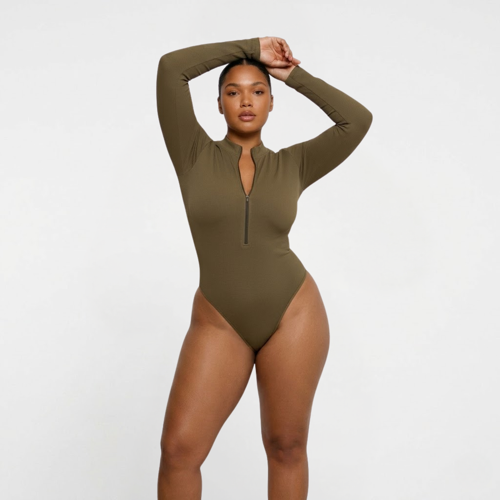 Diva Shapewear Bodysuit | High-Stretch, Adjustable Deep V Neckline
