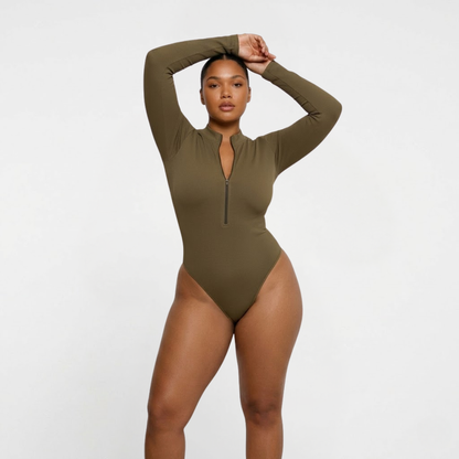 Diva Shapewear Bodysuit | High-Stretch, Adjustable Deep V Neckline