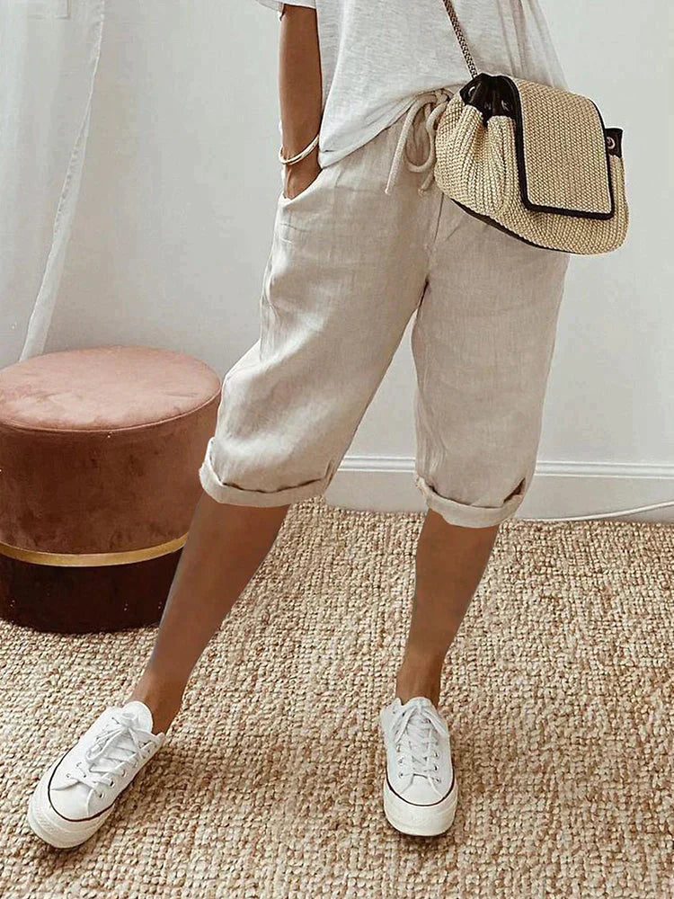 Elysia Cotton Pants | Relaxed Fit, Lightweight 1