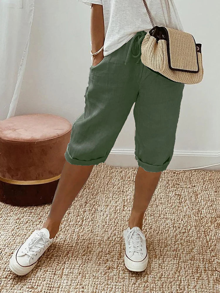 Elysia Cotton Pants | Relaxed Fit, Lightweight 2