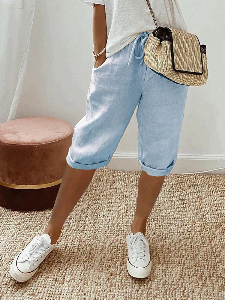 Elysia Cotton Pants | Relaxed Fit, Lightweight 3