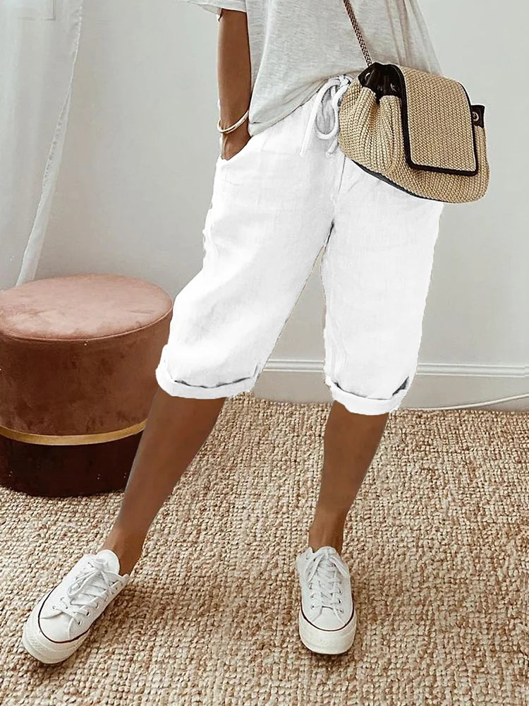 Elysia Cotton Pants | Relaxed Fit, Lightweight 4
